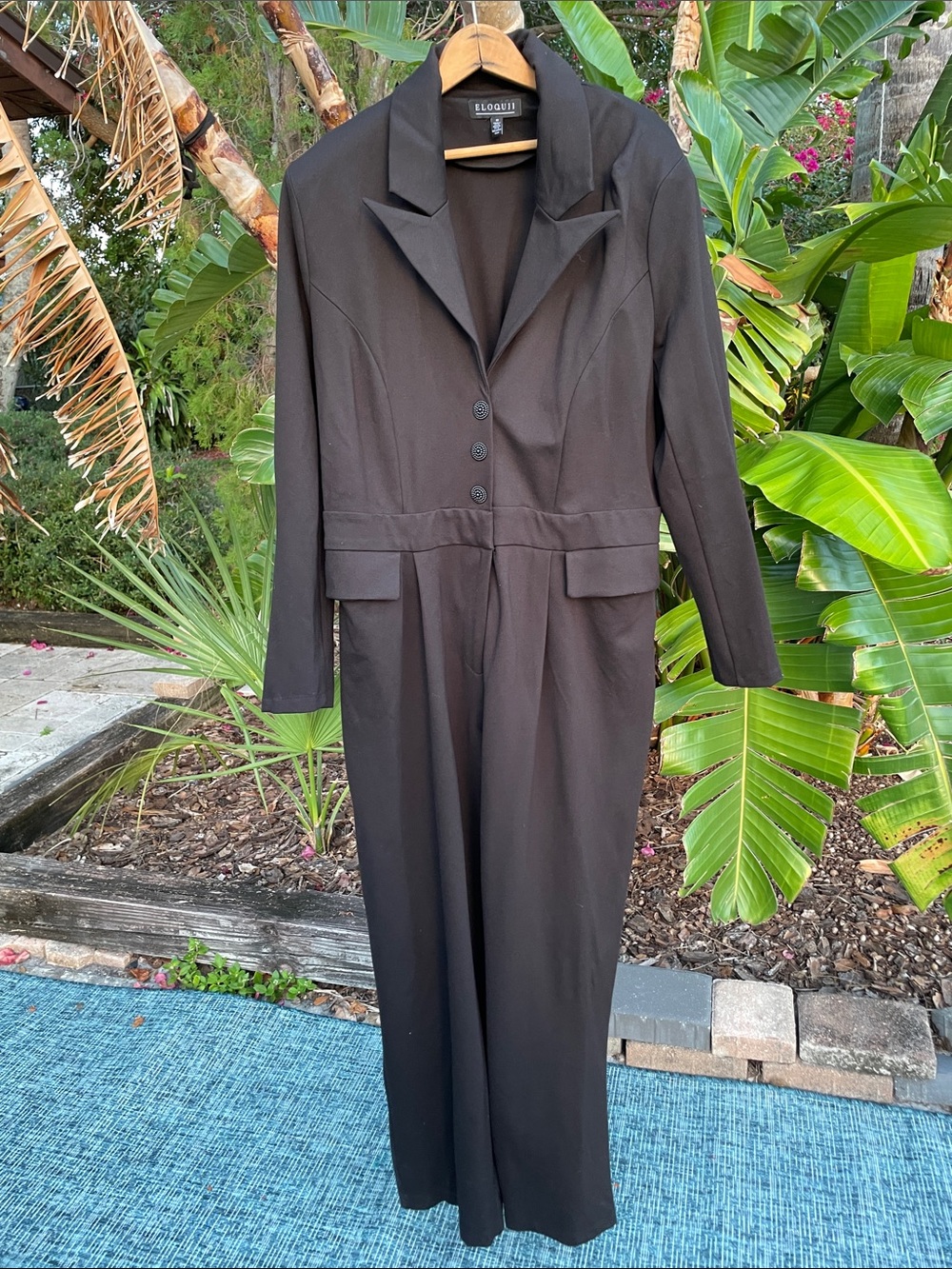 Eloqui utility jumpsuit in a Pinterest  knit